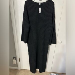 NWT TopShop black sweater dress